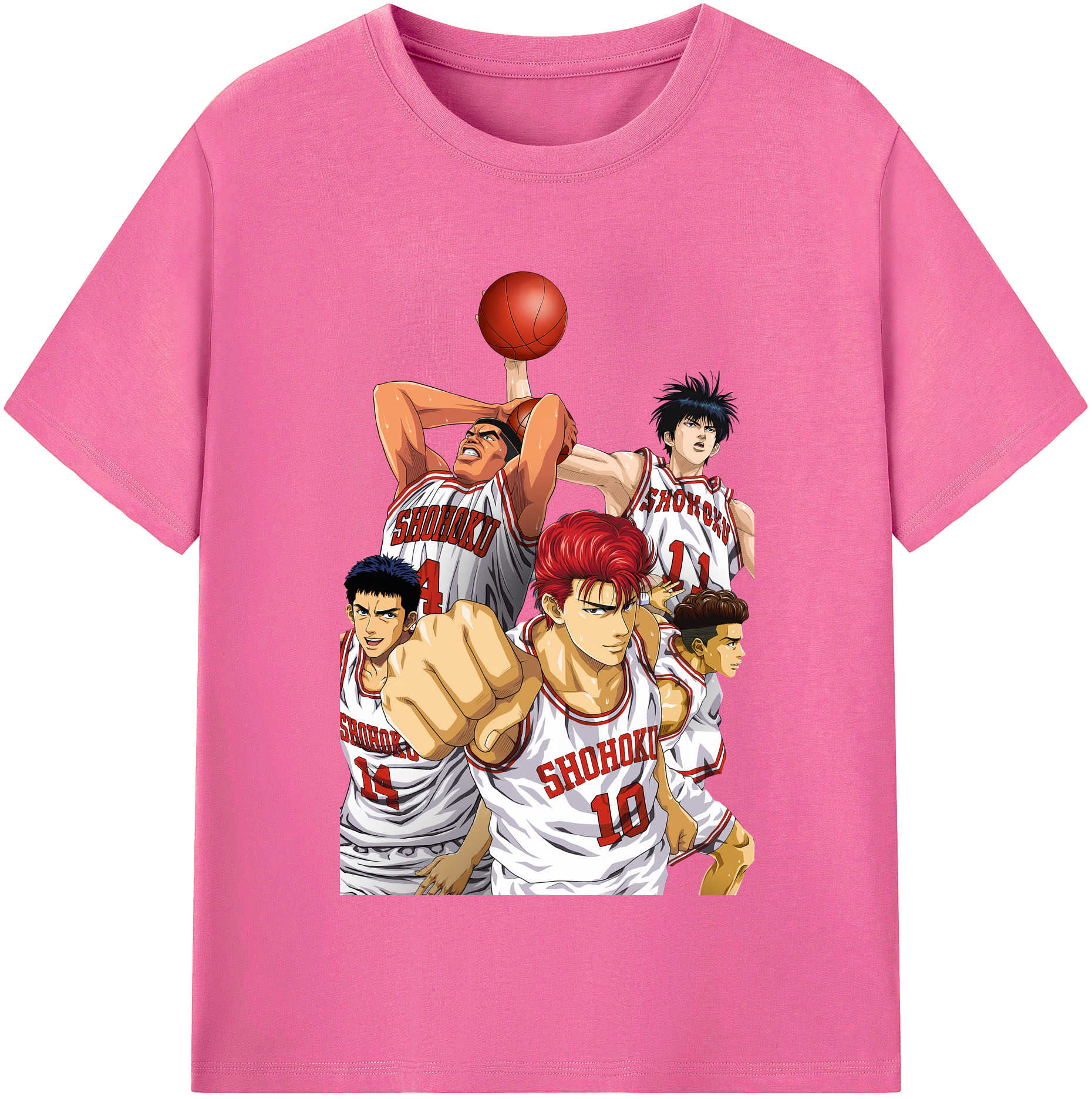 （画像用） SLAM DUNK／スラムダンク レディースカジュアルプリントTシャツ（綿100％）